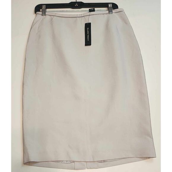Ellen Tracy Dresses & Skirts - Ellen Tracy Pencil Skirt, Cream, Silk Lined, Size 6, NWT